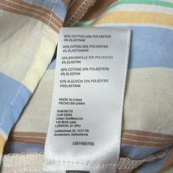 BDG Urban Outfitters Women’s Striped Oversized Button Down Pockets Size Medium - Picture 9 of 9